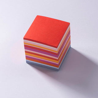 Zettelblock in froehlich bunten Farben