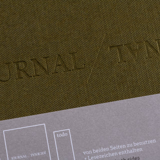 Gmund Tegernsee Notizbuch Journal Notizheft olive grün olivgrün