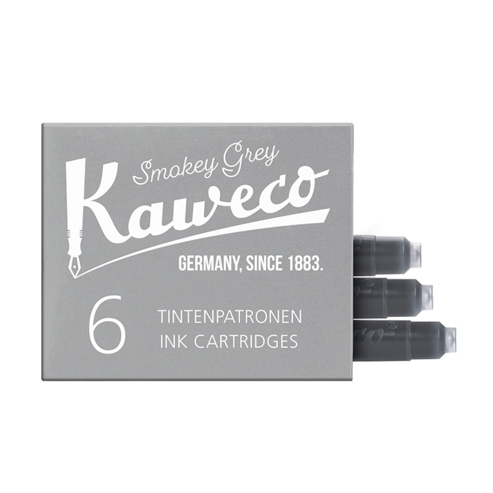 Kaweco Füllerpatronen für Füllhalter Füller Tintenpatronen Tinte rauchgrau grau