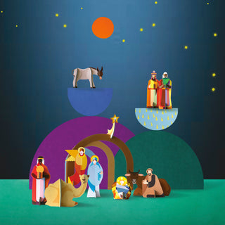 Studio Roof Wanddekoration Wandschmuck Objekte aus Papier Interior Design Krippe Crib Weihnachten Weihnachtsdekoration