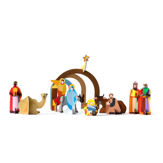 Studio Roof Wanddekoration Wandschmuck Objekte aus Papier Interior Design Krippe Crib Weihnachten Weihnachtsdekoration