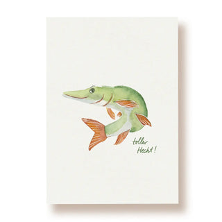 Postkarte mit dem Schriftzug Toller Hecht