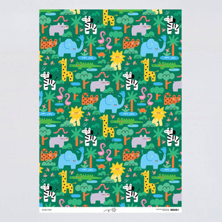 Wrap Geschenkpapier Dschungel - 3er Set