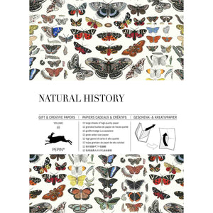Pepin Press Geschenkpapierbuch Natural History Natur Geschichte Gift & Creative Paper Book Kreativpapier Geschenkpapier Bastelbuch