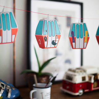 Roadtyping Adventskalender mit Gondeln Berge selberbasteln befüllen