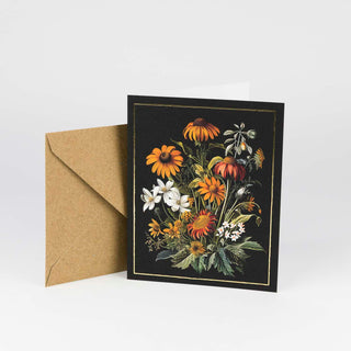 Kartenmotiv im Stil niederländischer Blumenmalerei