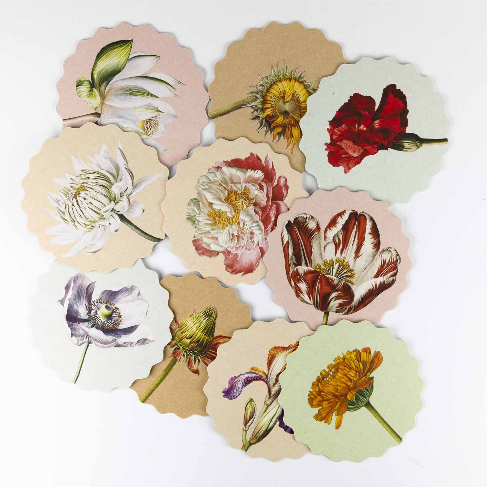 30x40 Untersetzer Ablage Coaster mit verschiedenen Blumen Motiven Blumendesigns – paletti store