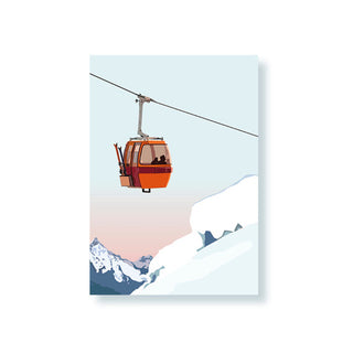 Studiomoikka Postkarte Pistenzauber Eisblau