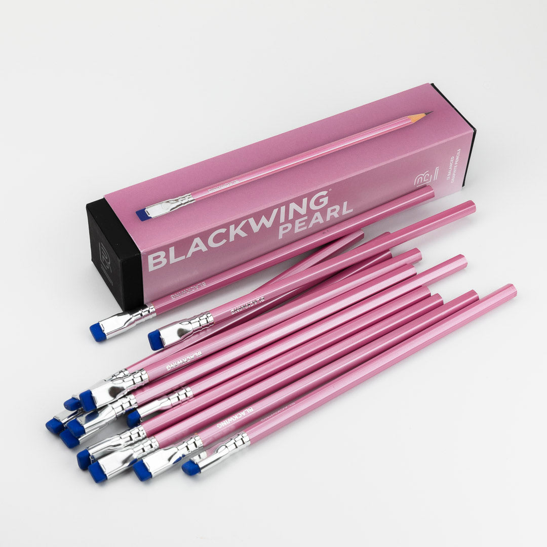 Blackwing Bleistifte "pearl" mittelhart pink rosa Bleistift Graphitmine Zedernholz