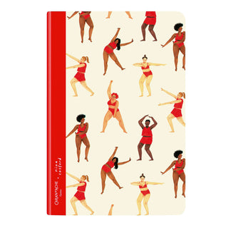 Das robuste Cover ist mit fröhlichen Frauenfiguren gestaltet.