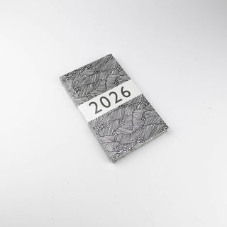 Carta Pura Kalender 2026 - 9 x 15 cm, Wellenspiel
