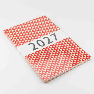 Carta Pura Kalender 2027 16 x 24 cm Dreiecke orange
