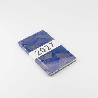 Carta Pura Kalender 2027 9 x 15 cm Saitenspiel blau