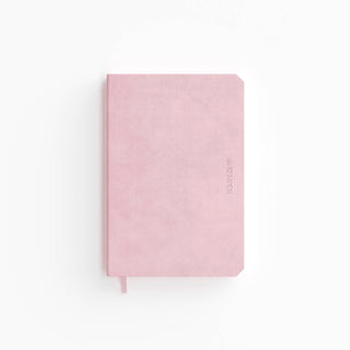 Notizbuch mit Umschlag in rosa Kunstleder