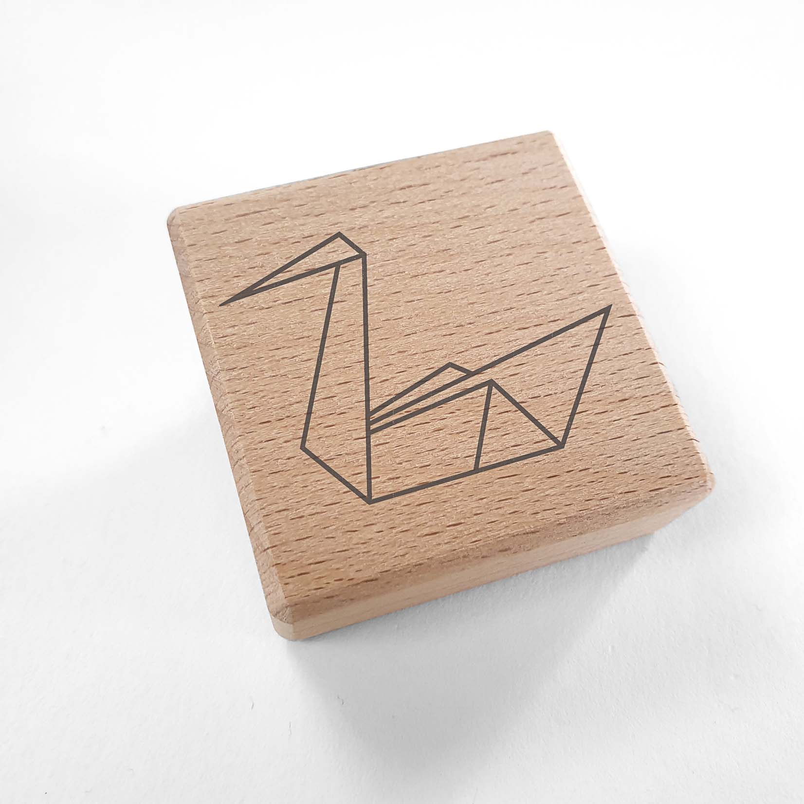 Emadam Stempel Motivstempel Abdruck aus Deutschland Origami Schwan Vogel