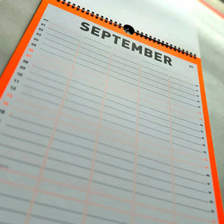 FOX & POET Familienkalender 2025 Kalender Planer Kalendarium Wandkalender Teamkalender WG