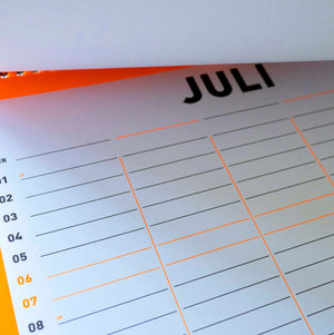 FOX & POET Familienkalender 2024 Kalender Planer Kalendarium Wandkalender