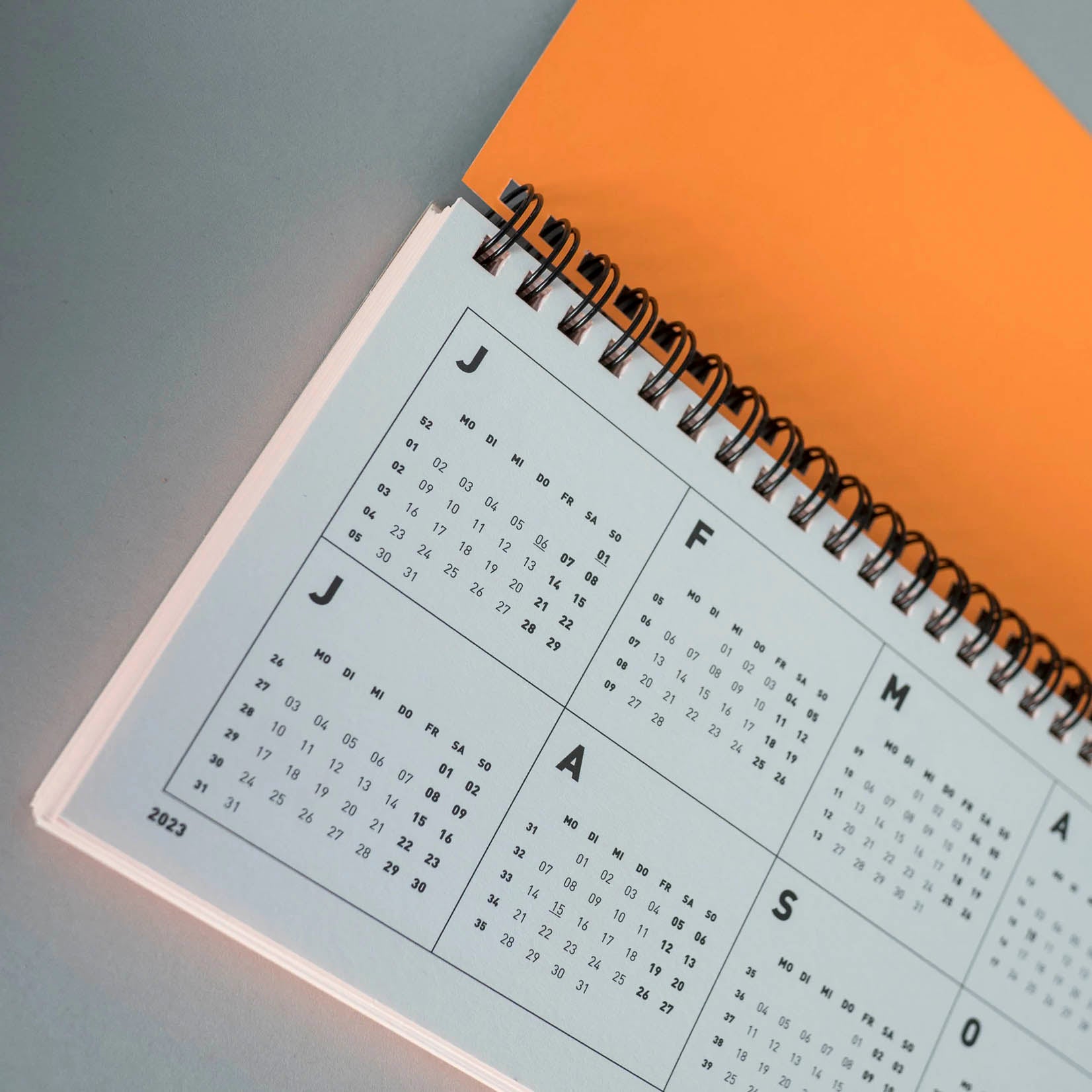 FOX & POET Tischkalender 2024 Kalender Planer Tischplaner Kalendarium
