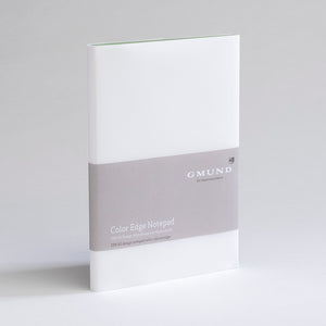 Gmund Büttenfabrik Büttenpapier Color edge Color blocking Notizblock 039777 Salbei grün
