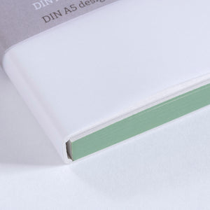 Gmund Büttenfabrik Büttenpapier Color edge Color blocking Notizblock 039777 Salbei grün