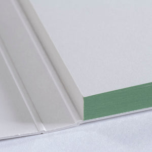 Gmund Büttenfabrik Büttenpapier Color edge Color blocking Notizblock 039777 Salbei grün
