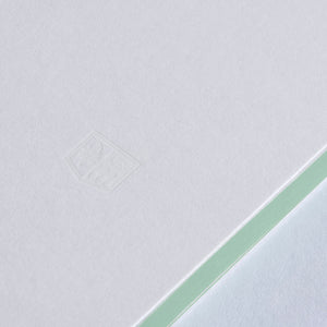 Gmund Büttenfabrik Büttenpapier Color edge Color blocking Notizblock 039777 Salbei grün