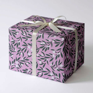 Haferkorn & Sauerbrey Geschenkpapier aus Berlin Feinstpapier Offsetdruck Small Mistletoe Mistelzweig Weihnachten