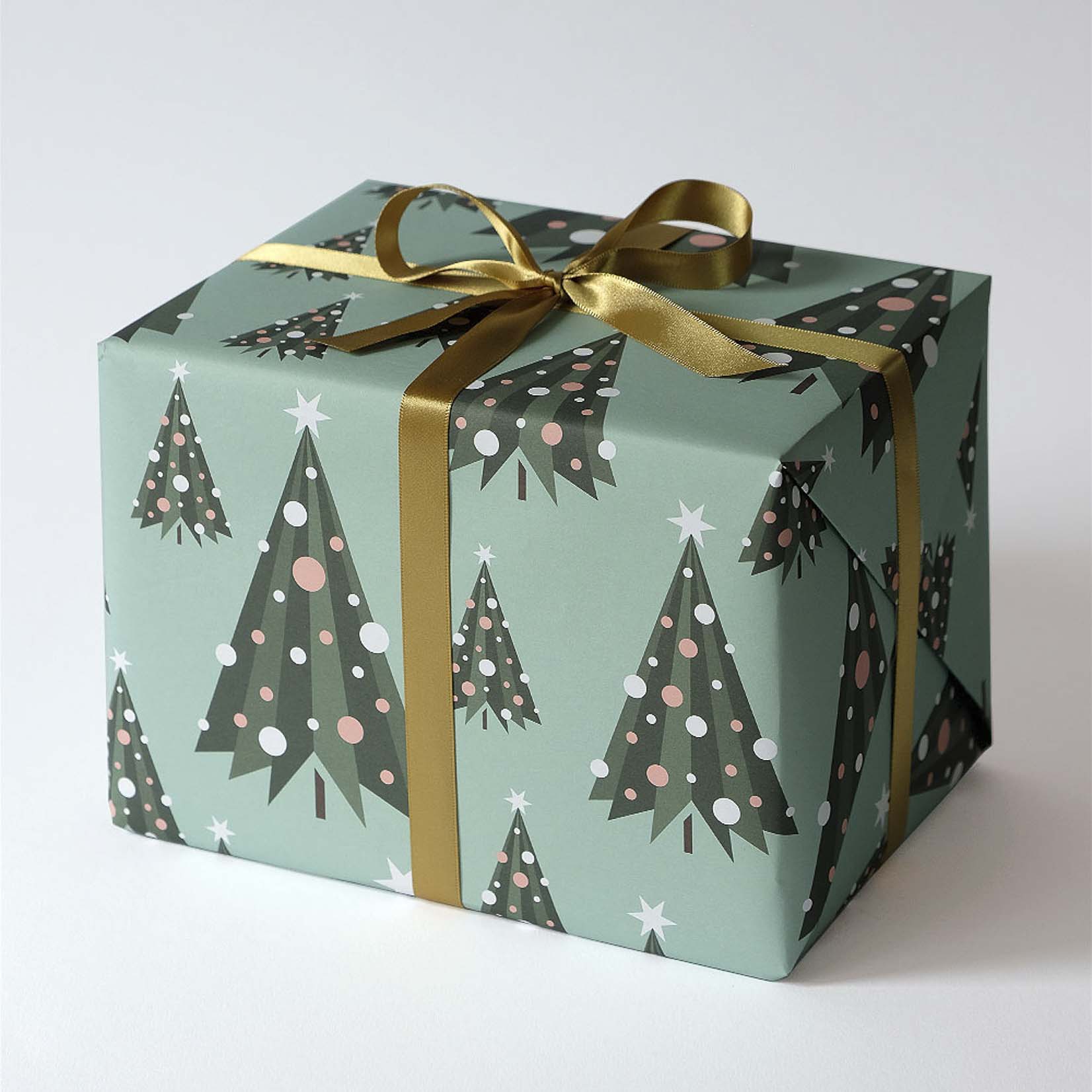 Haferkorn & Sauerbrey Geschenkpapier aus Berlin Feinstpapier Offsetdruck Pretty Trees Weihnachten Christbaum Weihnachtsbaum
