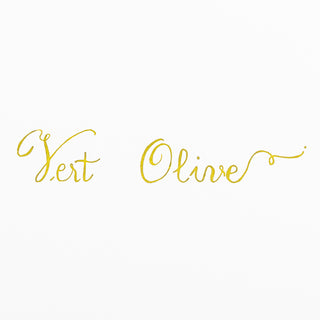 Schreibprobe mit Tinte vert olive
