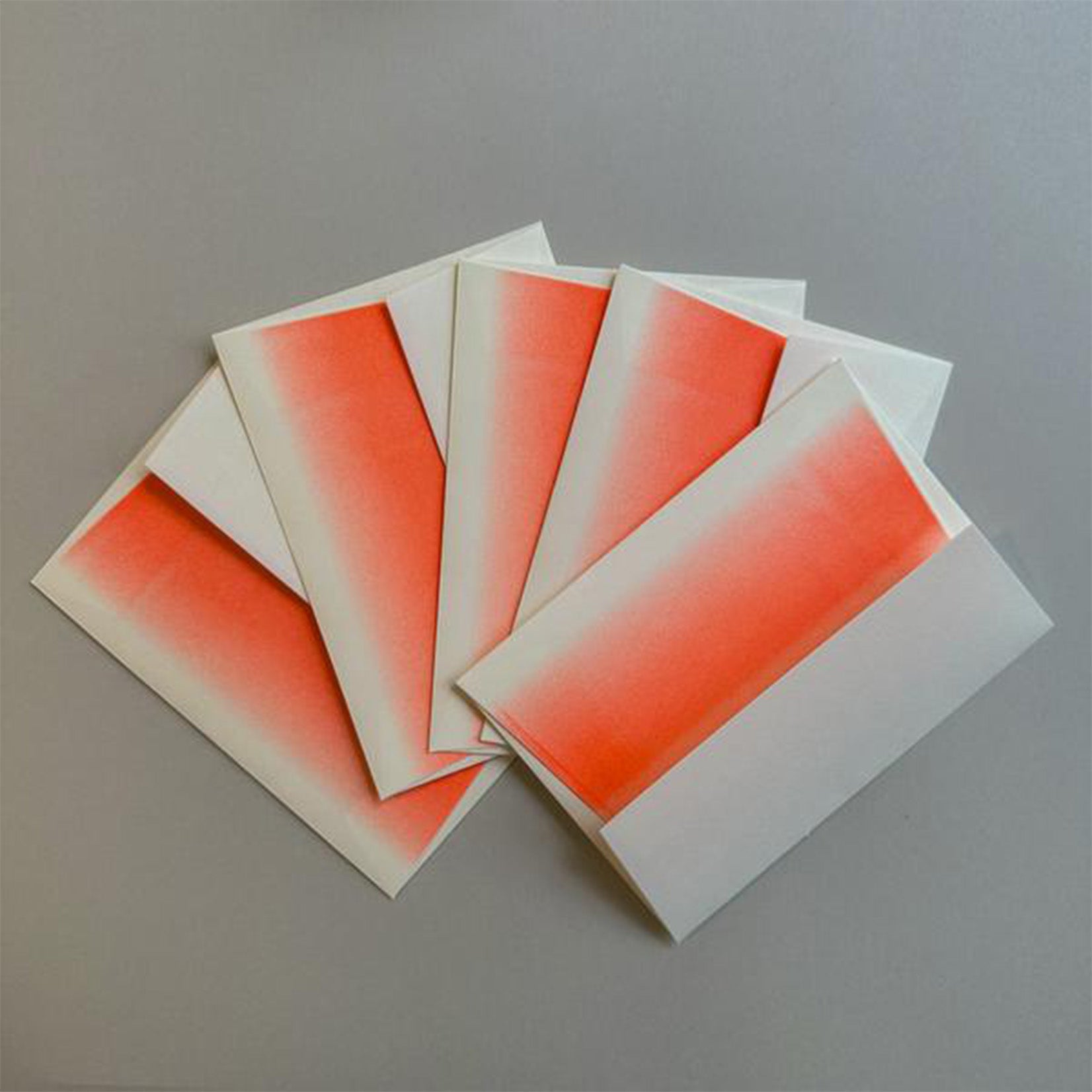 Herr & Frau Rio Karte und Kuvert Papeterie Set Risographie Riso Druck Schreibset Neon Orange