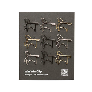 Papierclips in Form von Pferden in drei Farben