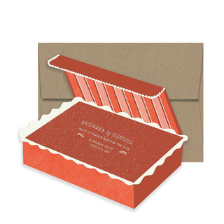 gestanzte Karte als Pralinenschachtel