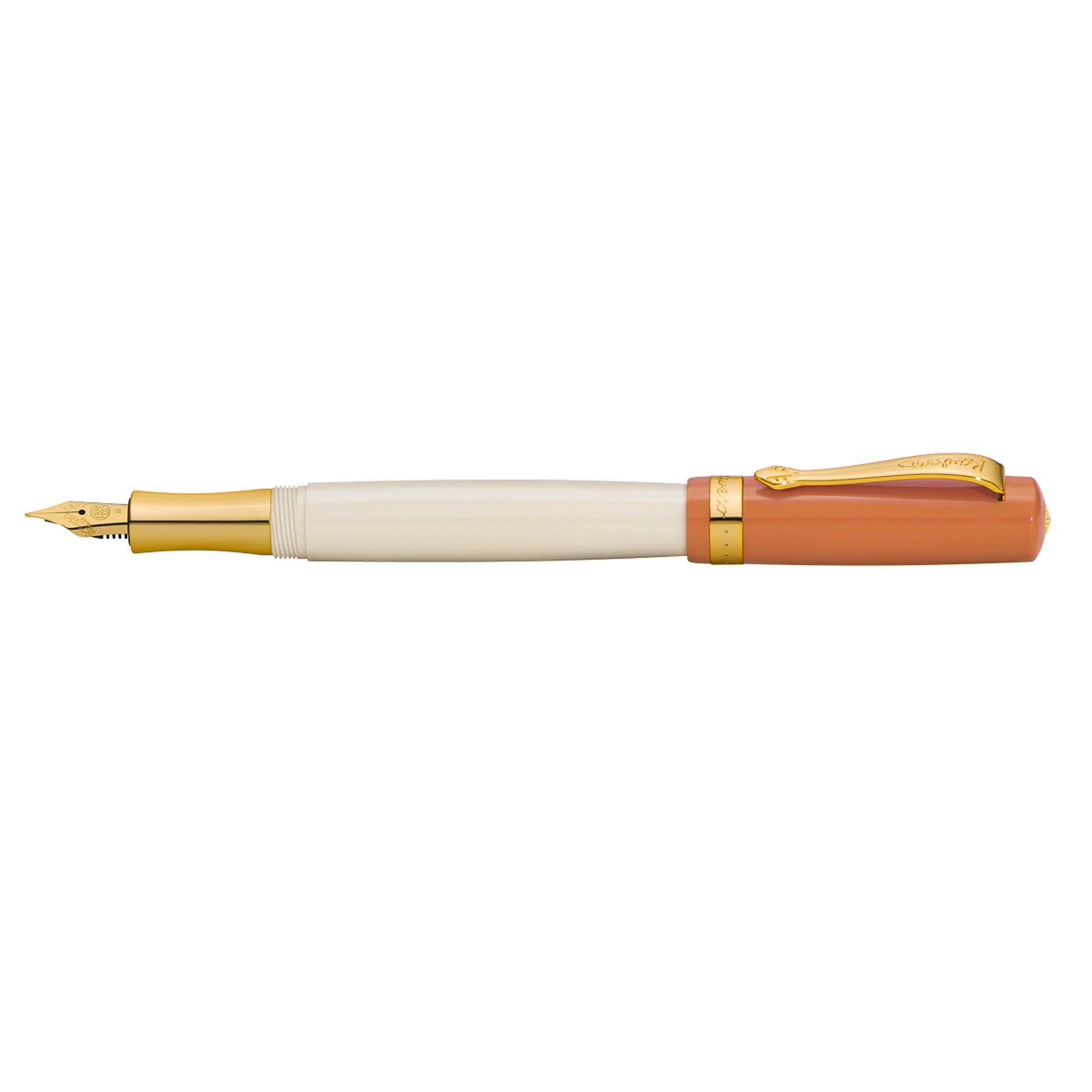 Kaweco Füller Füllhalter STUDENT 70's Soul Edelharz klassisch Stift orange creme Feder M