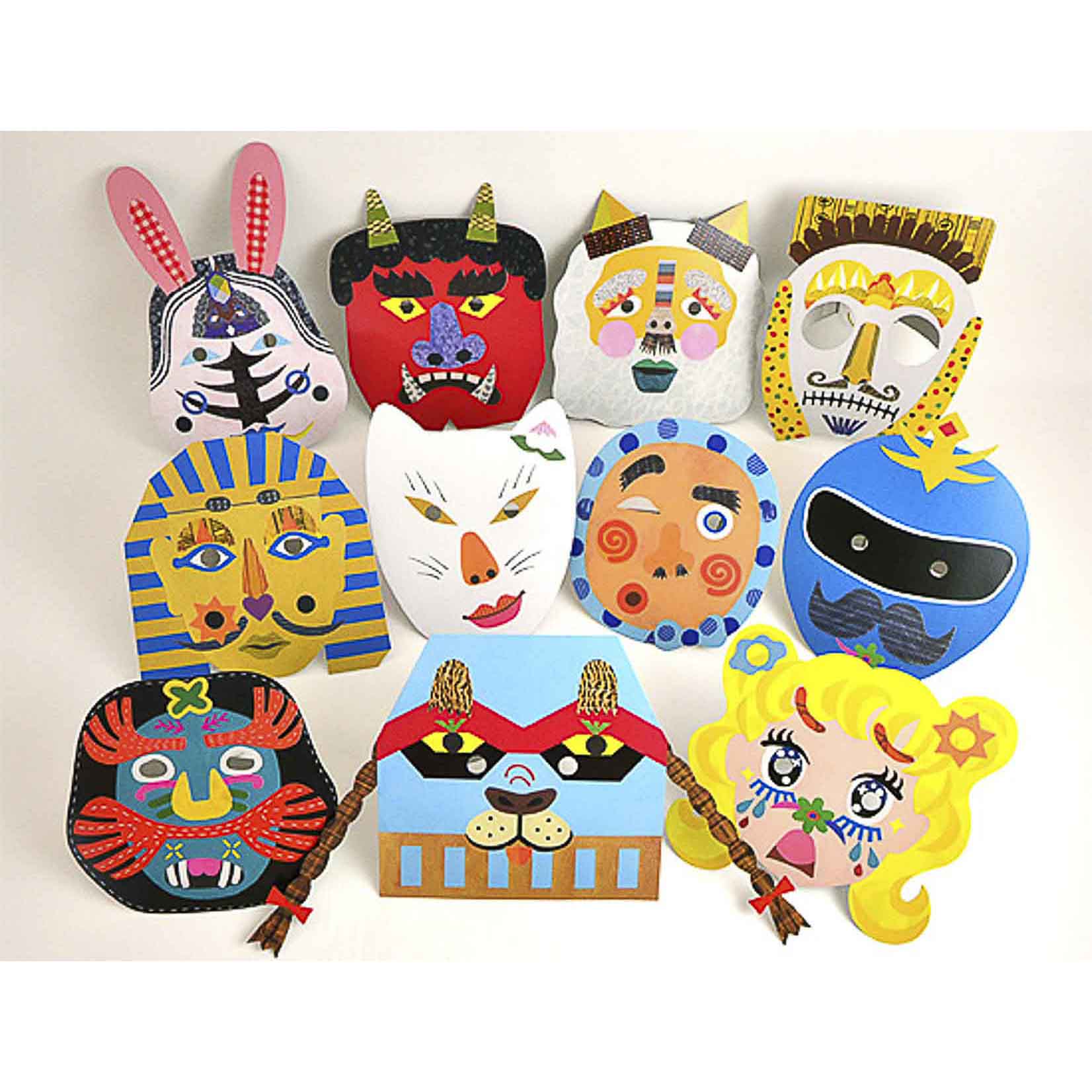 masken aufbewahrung selber machen Tupera Tupera Mask Work Box Bastelset Masken DIY Maske Japan Zubehör Basteln – paletti store
