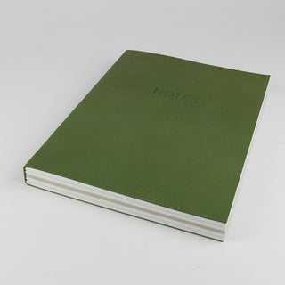 Le Typographe Notizbuch Leder grün