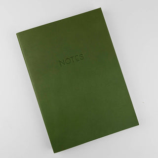 Le Typographe Notizbuch Leder grün