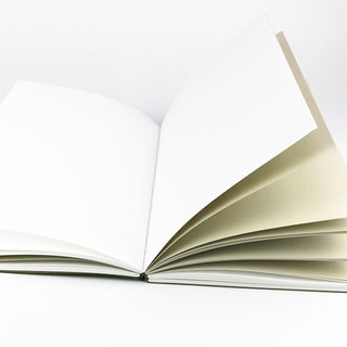 Le Typographe Notizbuch Leder grün