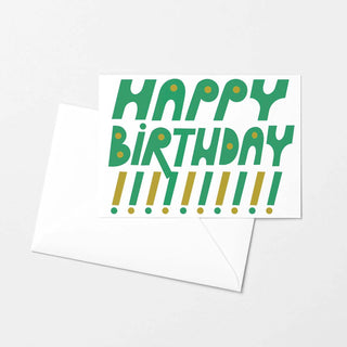 Großer Schriftzug Happy Birthday mit Ausrufezeichen