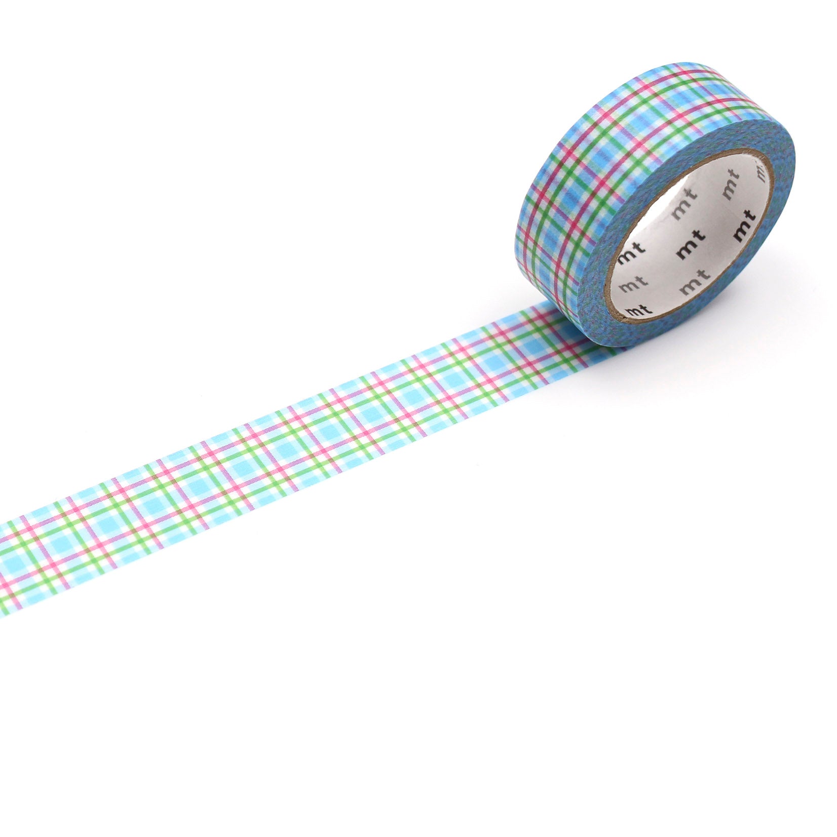 mt masking tape japanisches washi tape Reispapier colorful checkered blue kariert Karo Karomuster