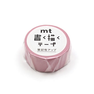 rosa Papierklebeband in Originalverpackung mit japanischer Aufschriftmt masking tape japanisches washi tape Reispapier matt beschreibbar Beschriftung mt fab