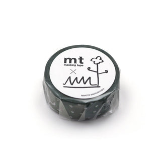 Japanisches Washi Tape grün mit Hunden