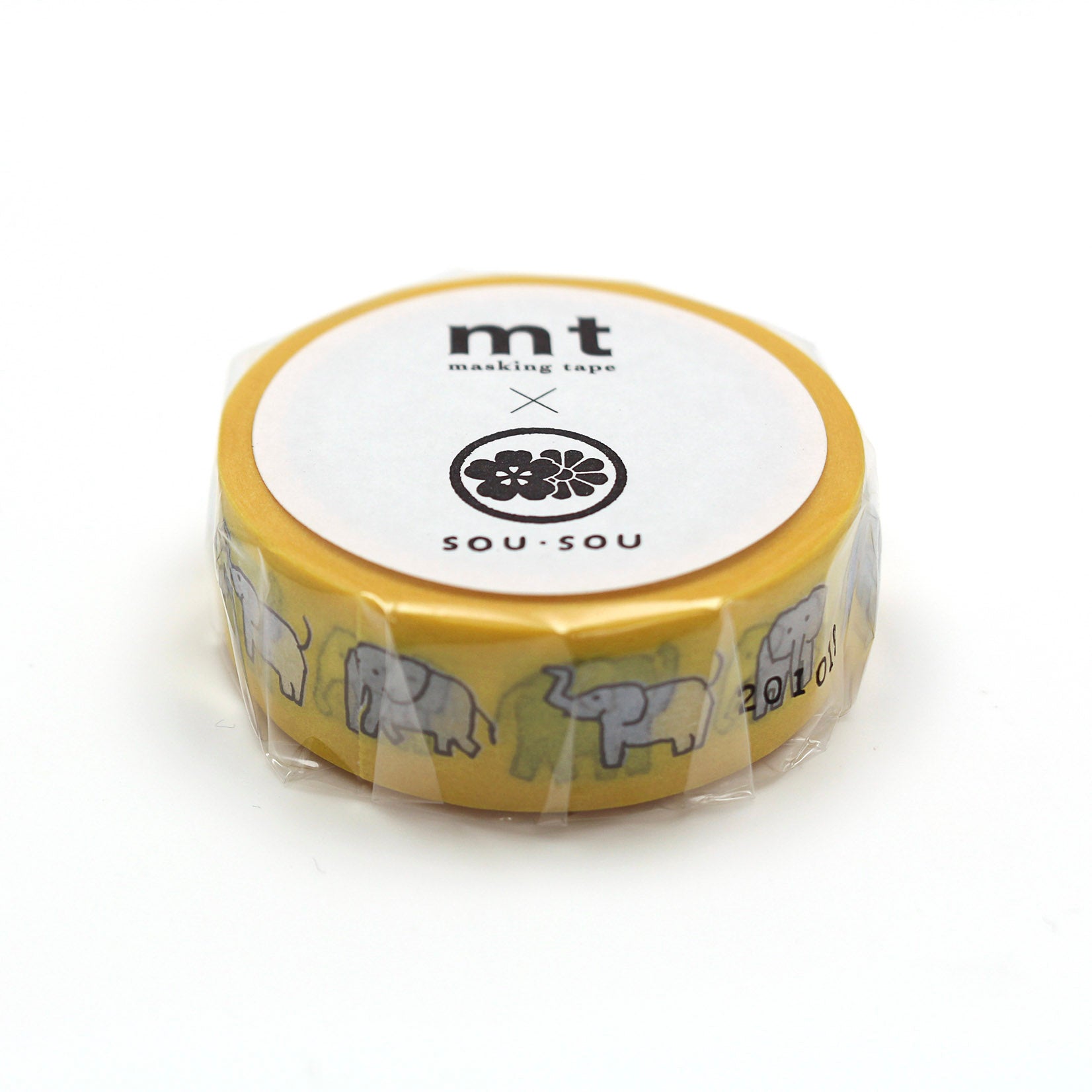 Papierklebeband mit Elefanten in Originalverpackung