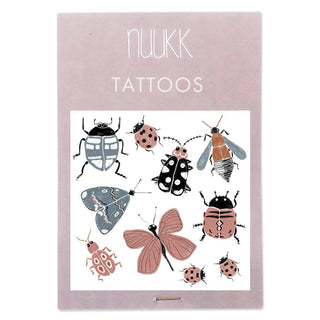 Bogen mit verschiedenen Käfern als hautfreundliche Tattoos
