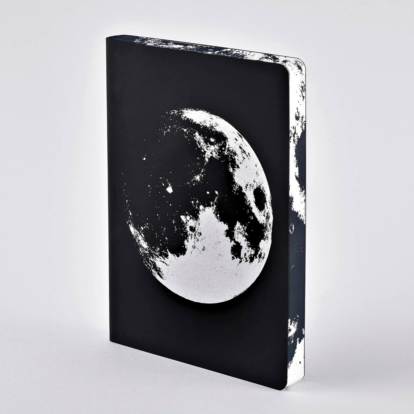 nuuna Graphic L Notizbuch Notebook Notizheft brandbook moon Mond bei Nacht schwarz