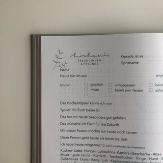 Daria Sans Gästebuch Hochzeit