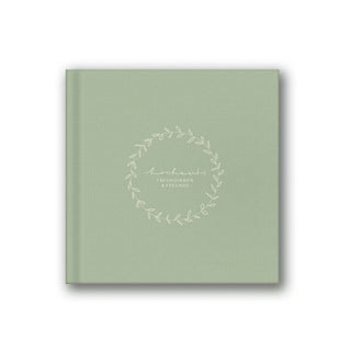 Gästebuch mit mintgruenem Einband für Freundinnen und Freunde bei Hochzeiten
