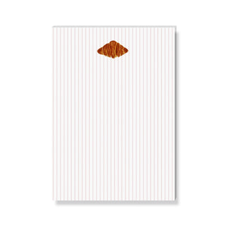 Notizbnlock mit Aquarell Croissant 