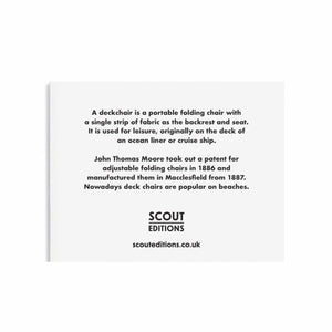Scout Editions Klappkarte Karte Grußkarte FSC-Papier Sojatinte nachhaltig Liegestühle