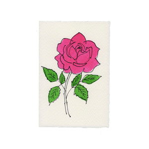 Scribble & Daub Klappkarte Rose