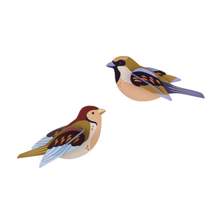 Studio Roof Wanddekoration Wandschmuck Objekte aus Papier Interior Design Sperlinge Vögel Sperling Vogel